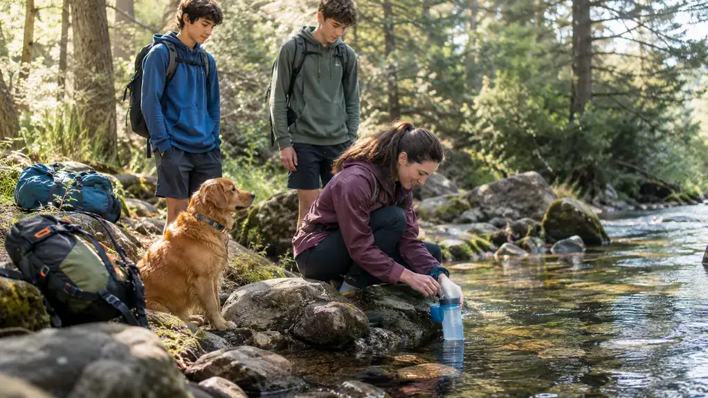 How to Filter Creek Water on a Family Hike