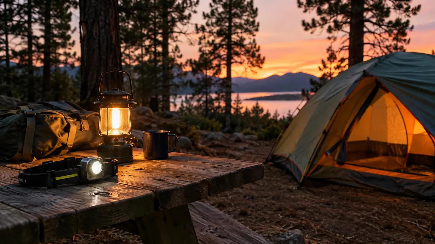 How to Light a Campsite at Night With a Headlamp